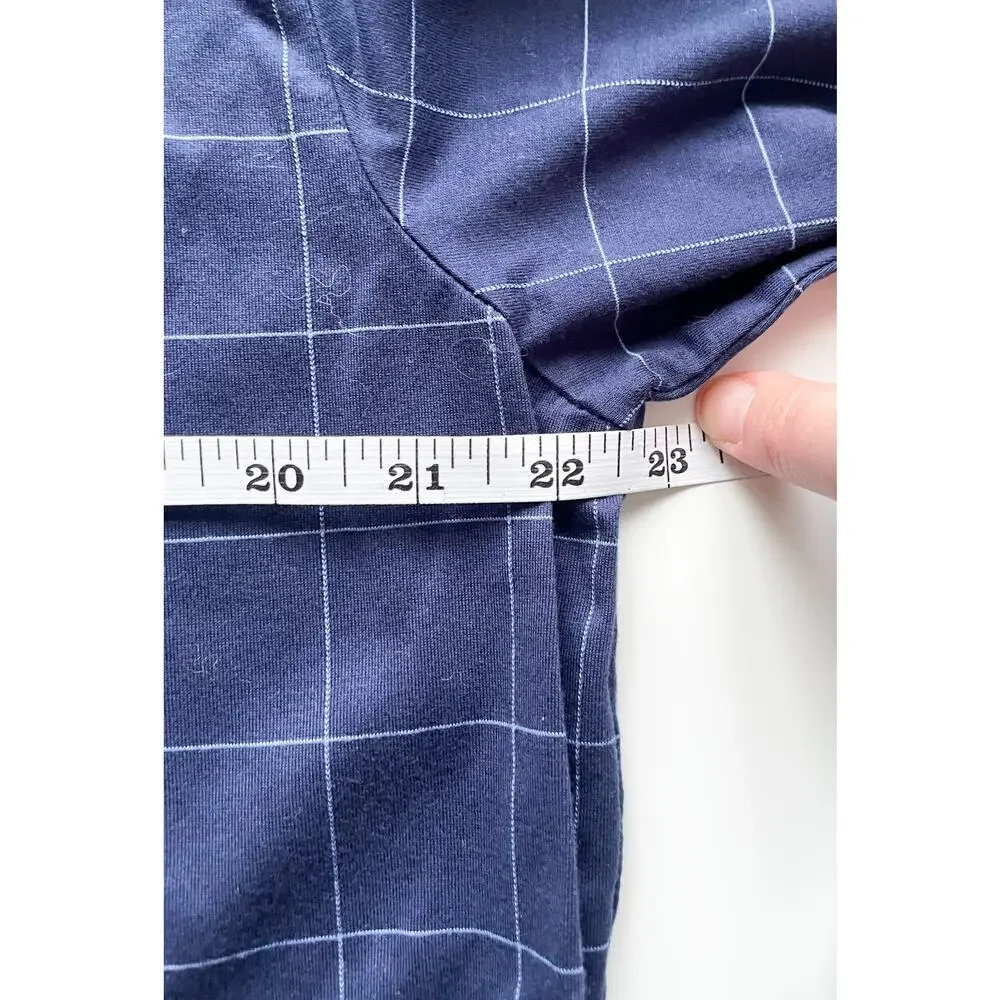 Men's Ralph Lauren Polo Golf Navy Window Pane Polo Shirt Size Large